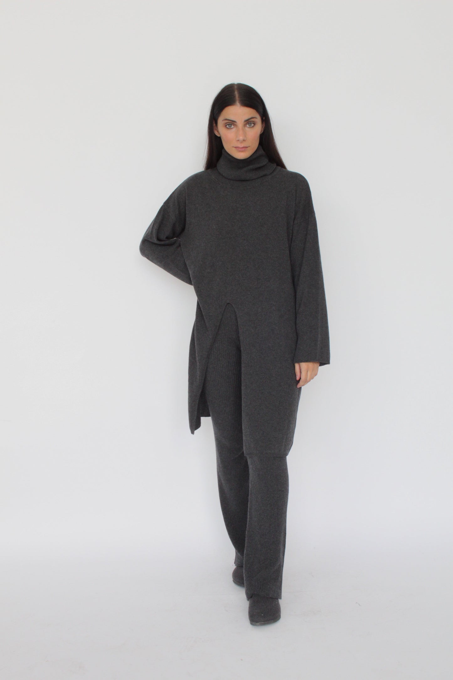 Angela Cashmere-Blend Knit Trousers