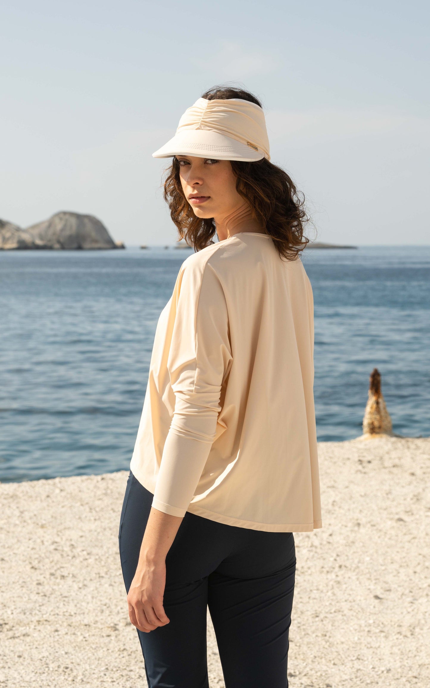Mykonos UV-Protective Top — Nude