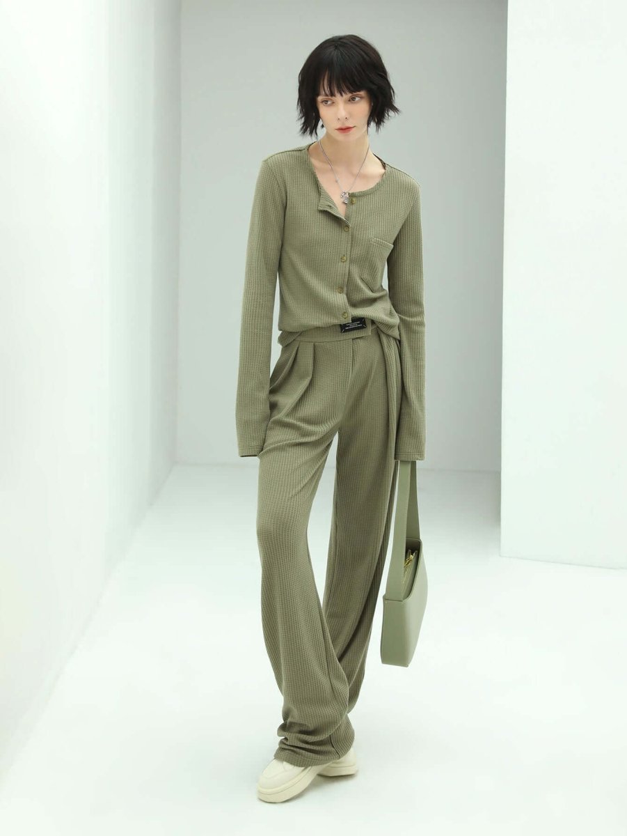Verde Straight-Leg Trousers