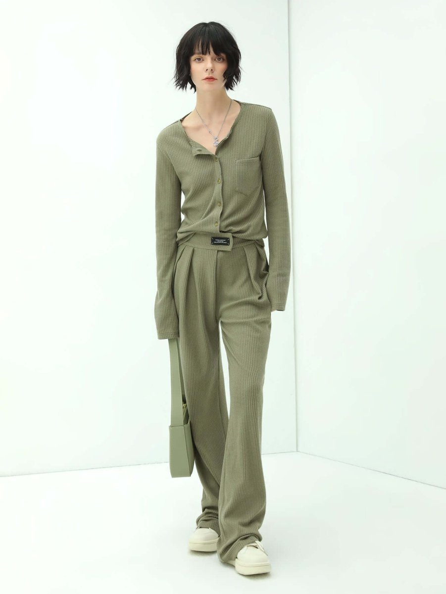 Verde Straight-Leg Trousers